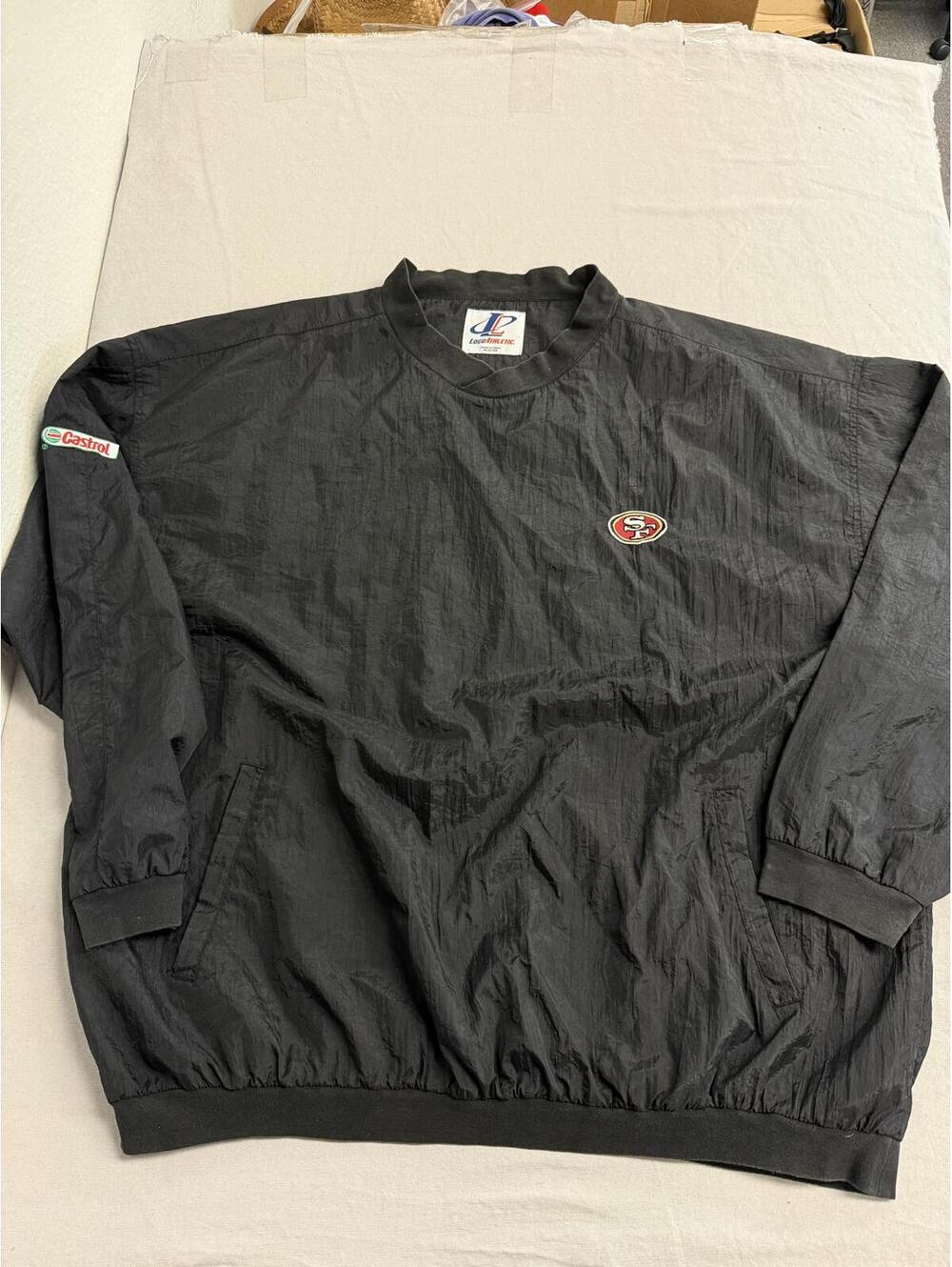 San Francisco 49ers Windbreaker Pullover Logo Athletic XXL